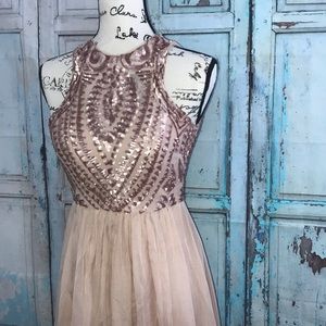 NWT Bell of the balk Rose Gold gown